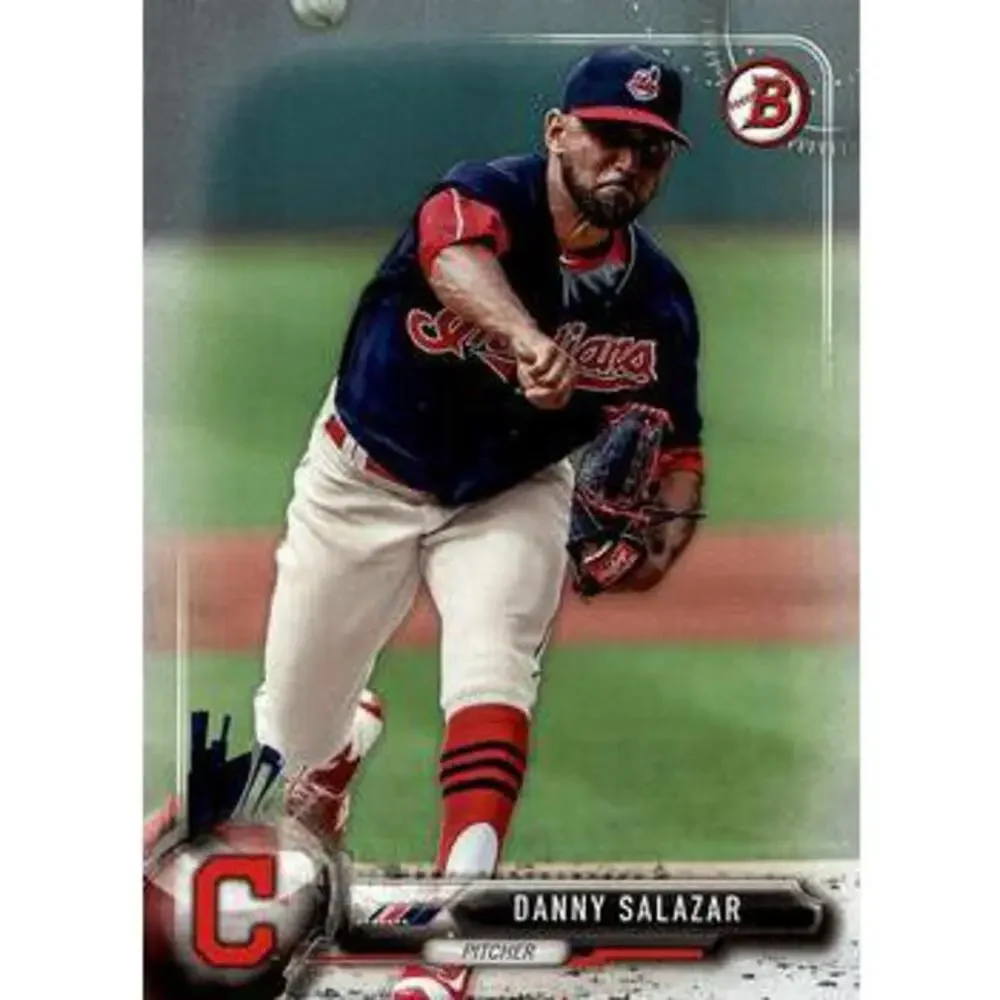 2017 Bowman Danny Salazar # 93 Cleveland Indians
